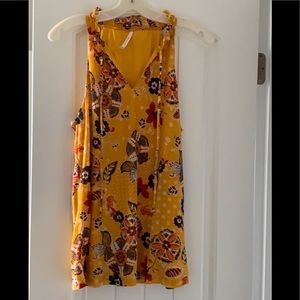 Halter style top with floral detail